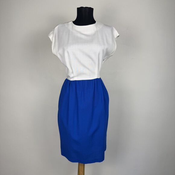 80s Military Marching Band Style w/ Cropped Jacket & Dress 2-Piece Set - Picture 4 of 11